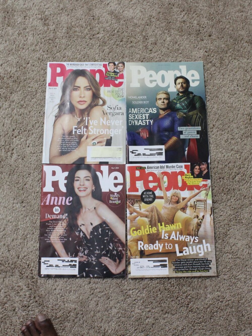 PEOPLE Magazine Lot Of 4 Issues Features Sofia Vergara, Lainey Wilson and Anne